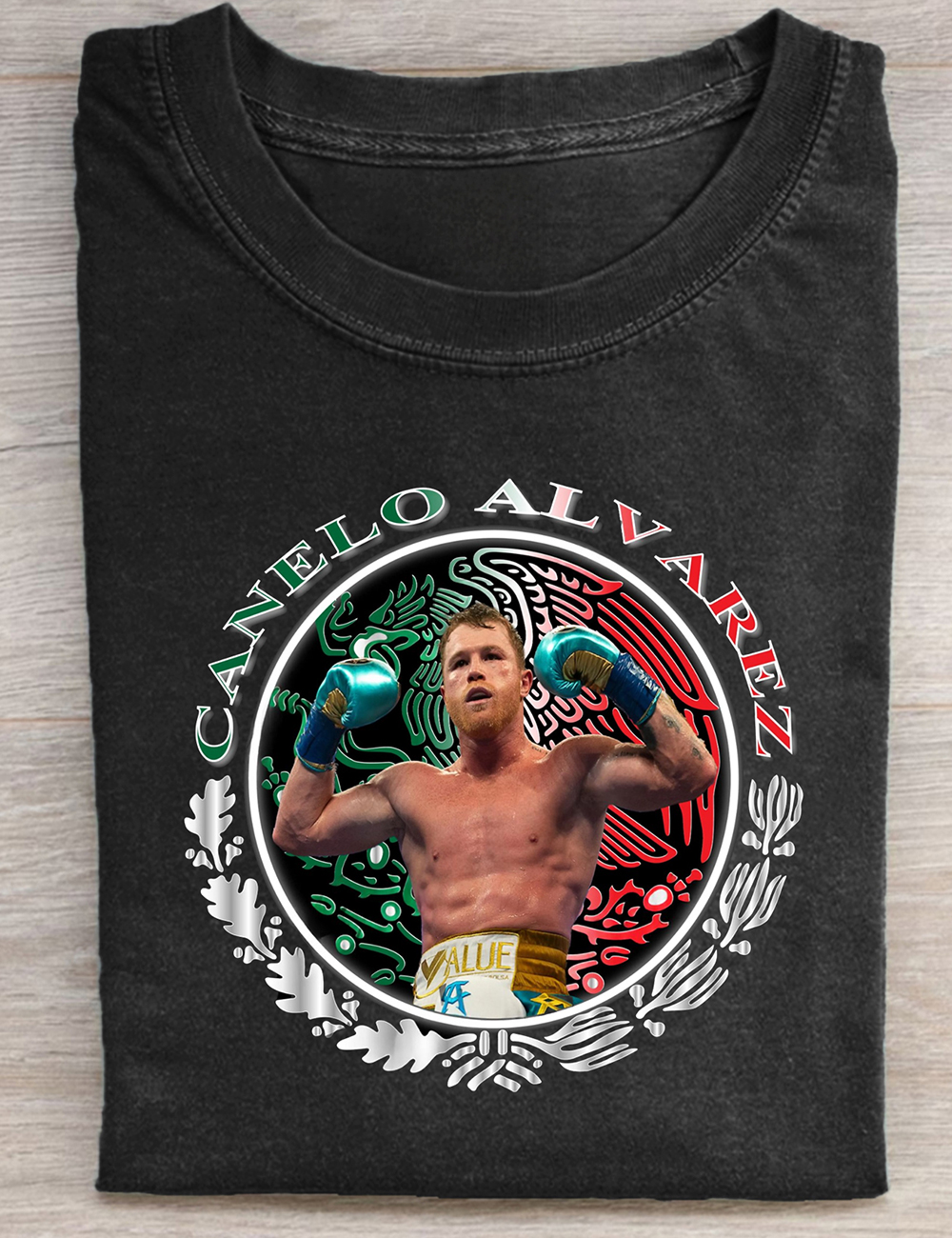 Women‘s Canelo Alvarez Canelo Escudo Nacional Canelo Alvarez Mexicano T-Shirt