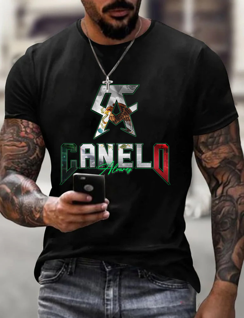 Men's Canelo Fanart Mexicano T-Shirt