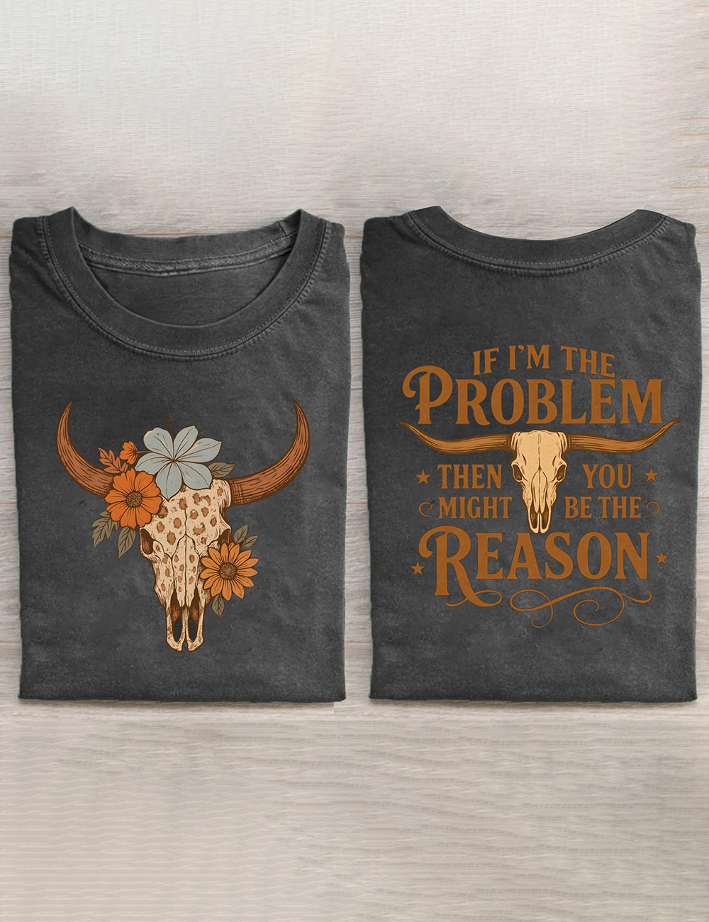 Retro Cowgirl If I'm The Problem Then You Might Be The Reason Country Music T-Shirt