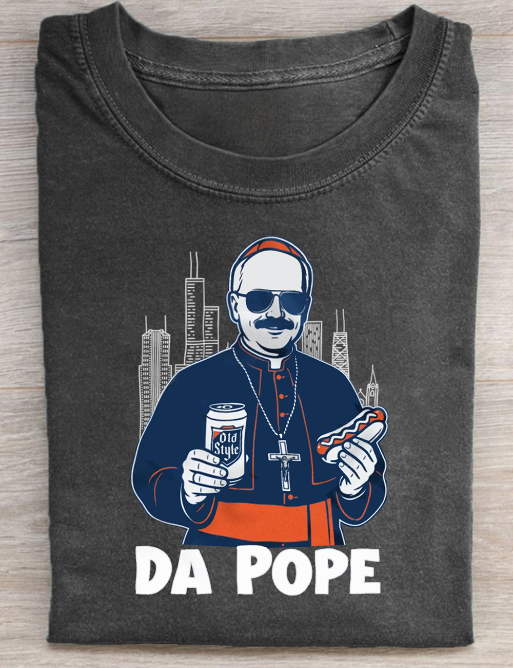 Chicago Pope Leo XIV "Da Pope" Christian Faith T-Shirt