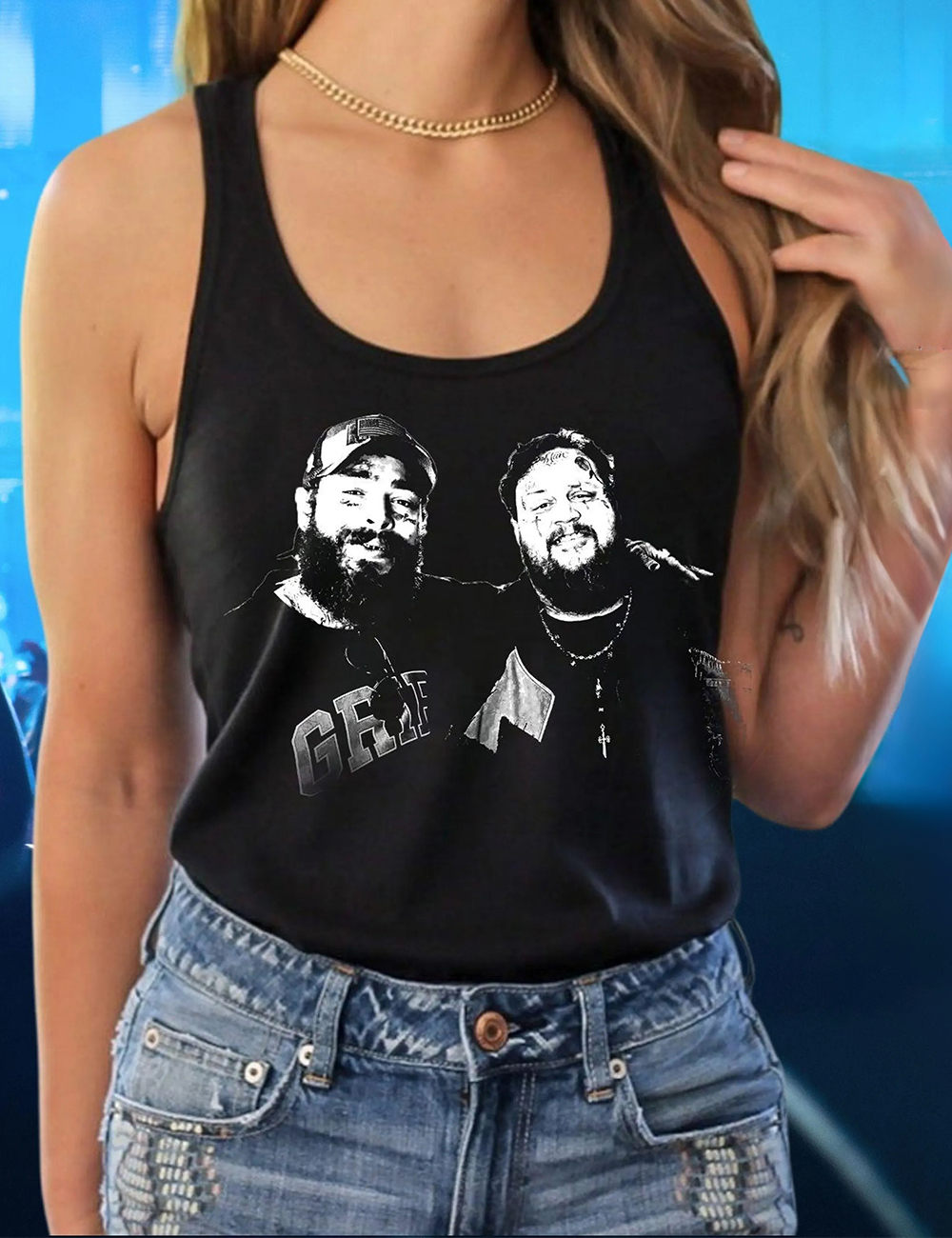 Vintage Post Malone Posty 2025 Tour Tank Top