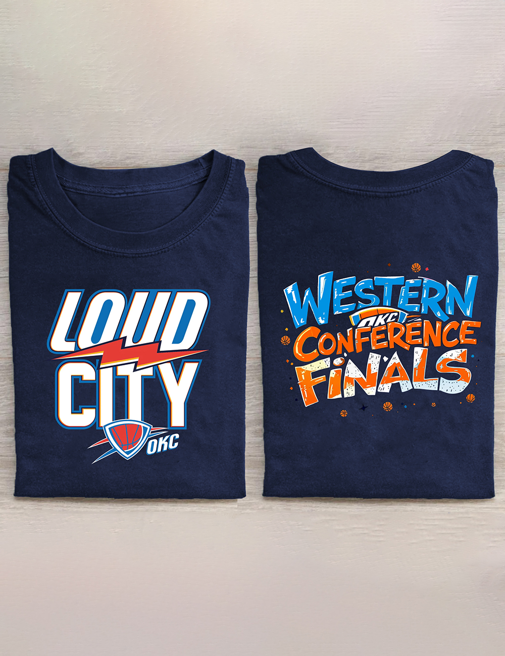 Loud City Oklahoma Basketball 2025 Western Conference Champions T-Shirt