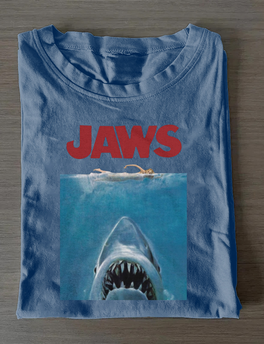 JAWS Classic Vintage Style Natural T-Shirt