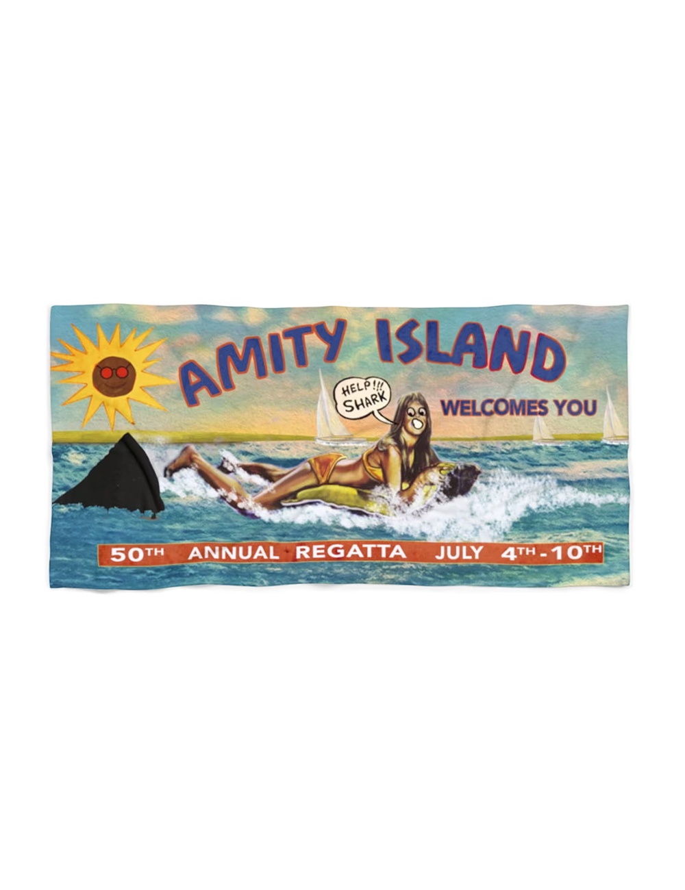 Jaws Beach Towel 