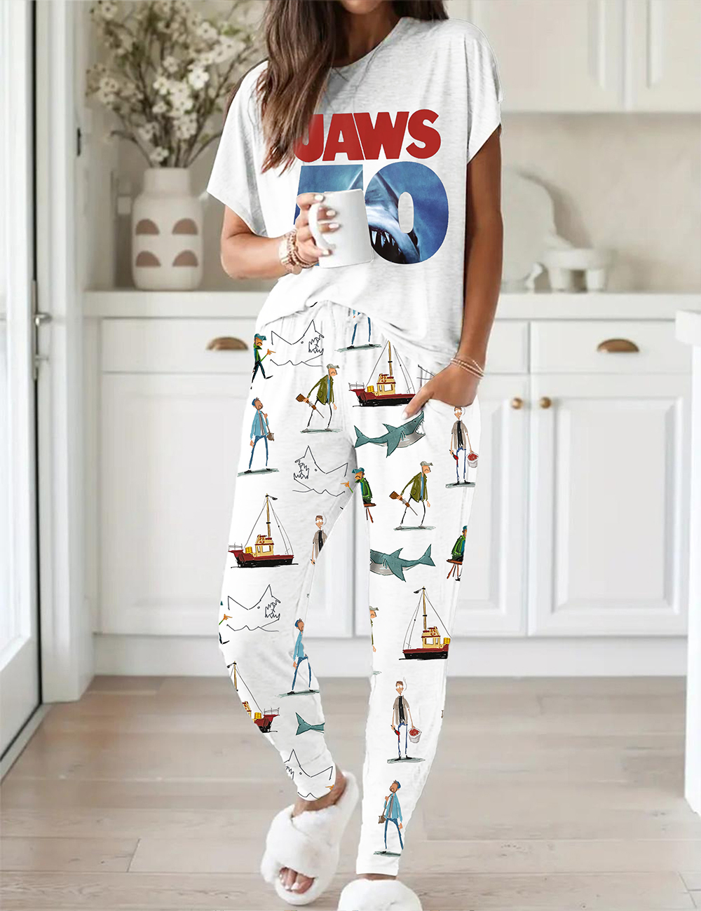 Women's Jaws 50th Anniversary Pajama Set