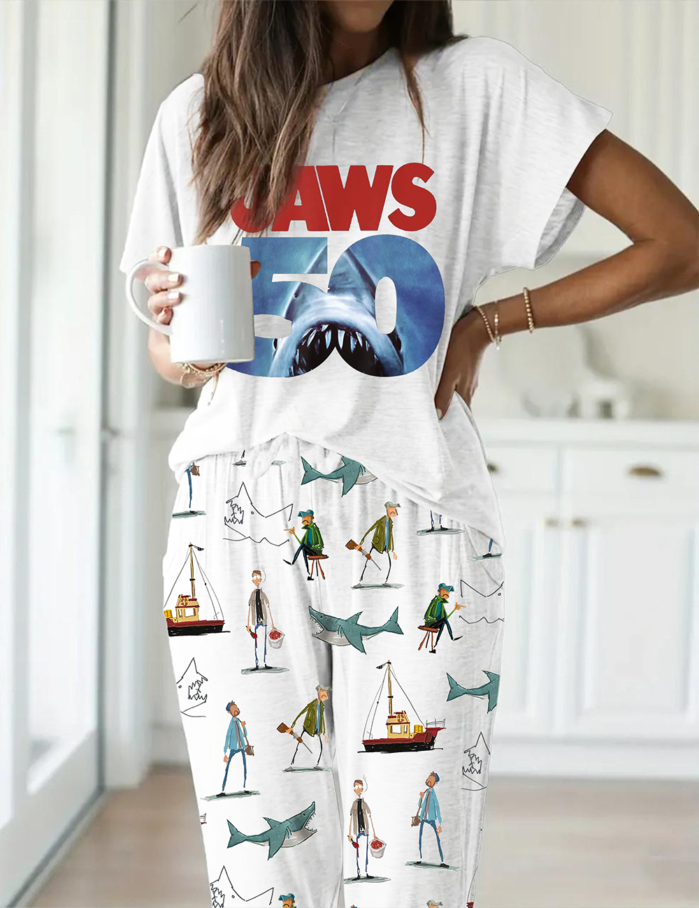 Women's Jaws 50th Anniversary Pajama Set