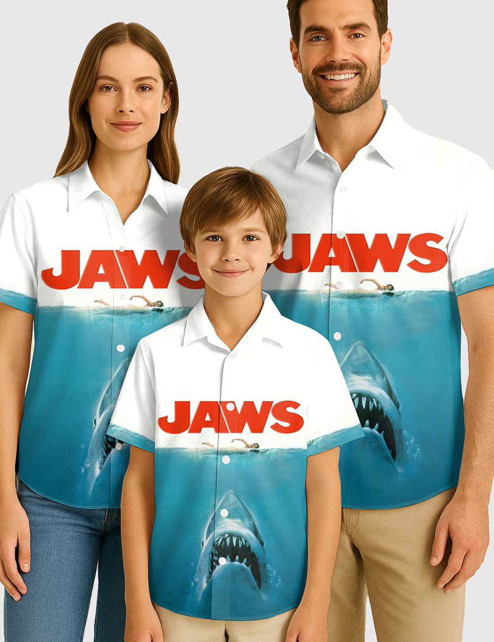 50th Anniversary Jaws Film Family Shirt
