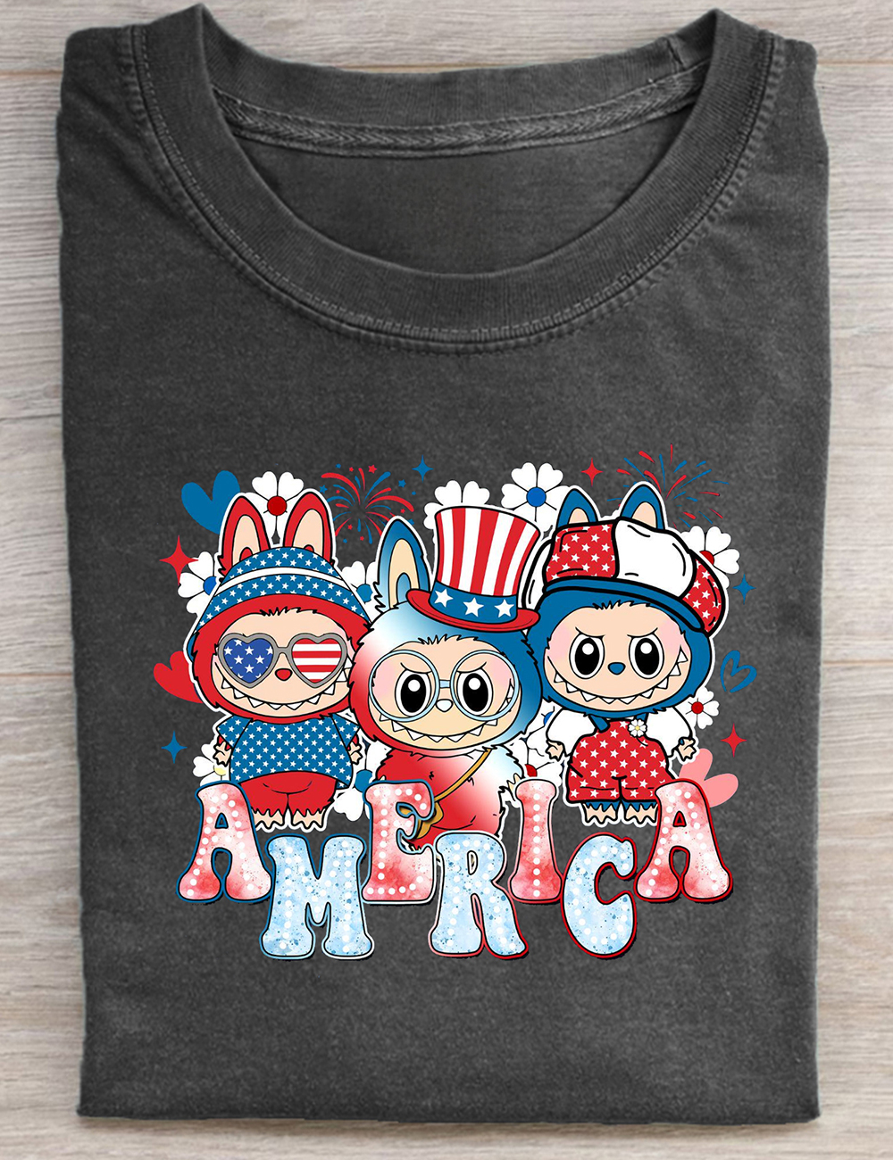 Labubu America 4th Of July T-Shirt