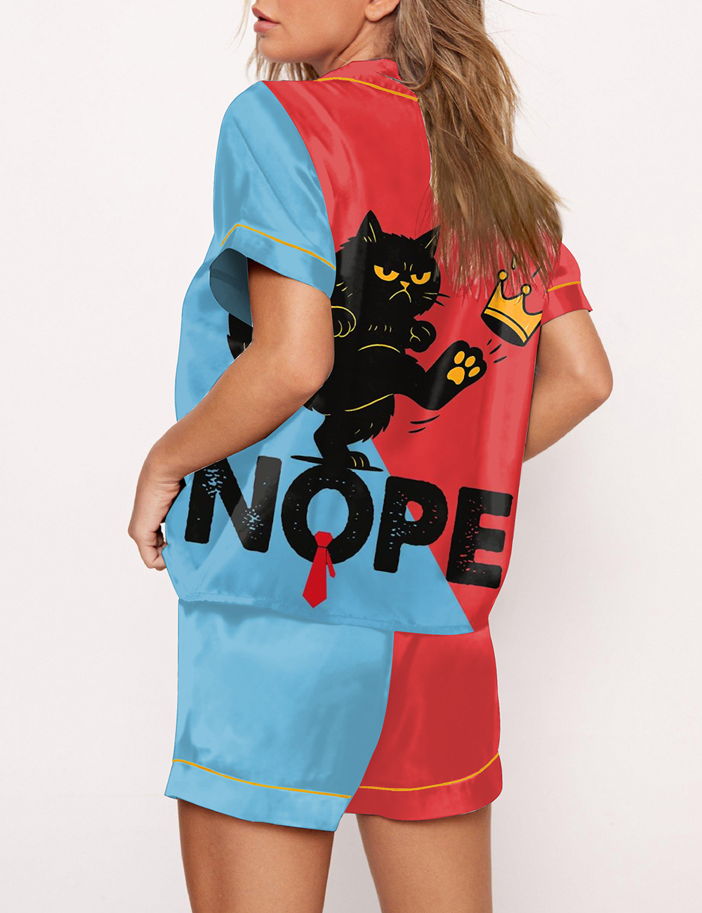 Women's No Kings in America Since 1776 Patriotic Print Pajama Set