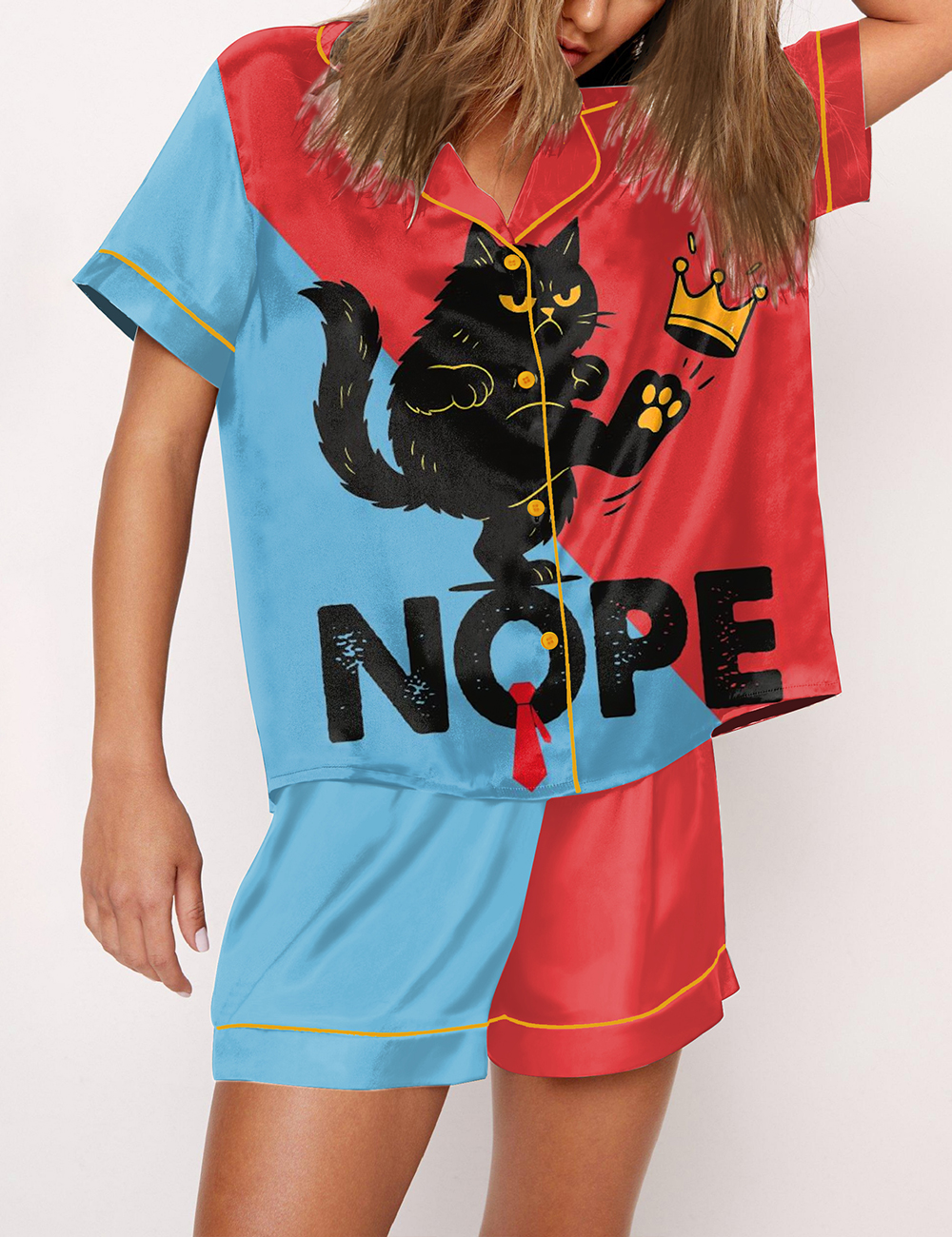 Women's No Kings in America Since 1776 Patriotic Print Pajama Set