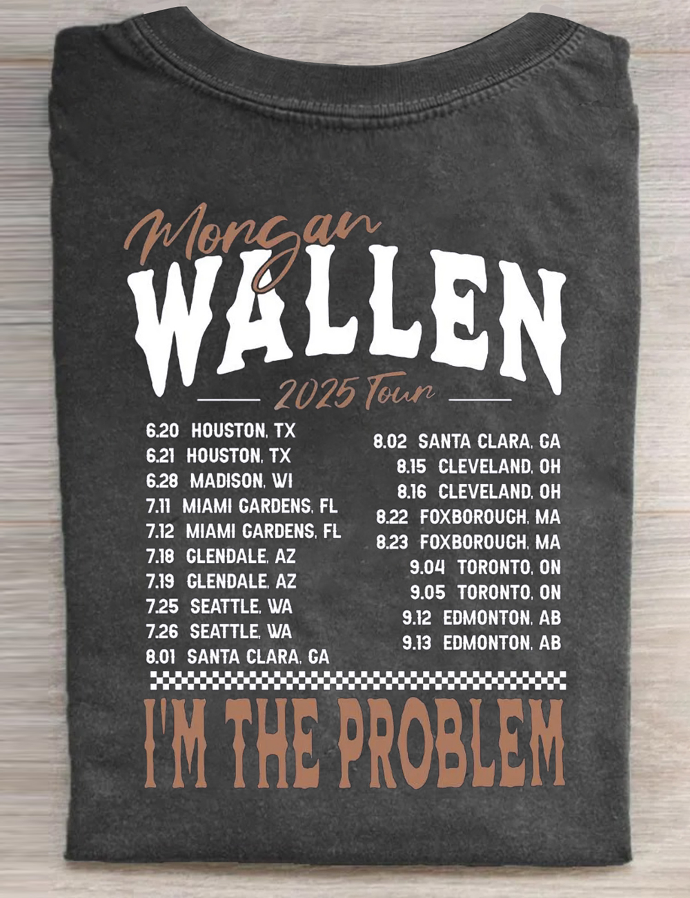 Wallen Country Music 2025 Tour Concert T-Shirt