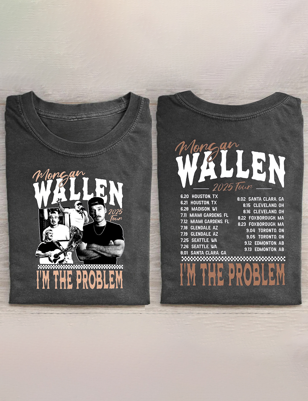 Wallen Country Music 2025 Tour Concert T-Shirt