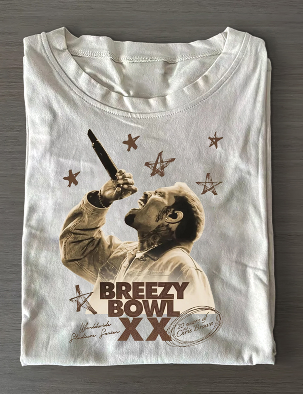 Chris Brown 1111 Tour 2025 Breezy Bowl XX T-Shirt