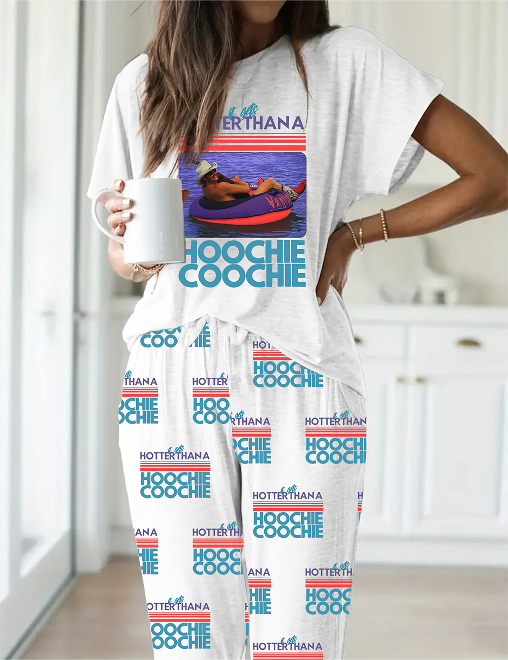Women's Hotter Than A Hoochie Coochie Pajama Set