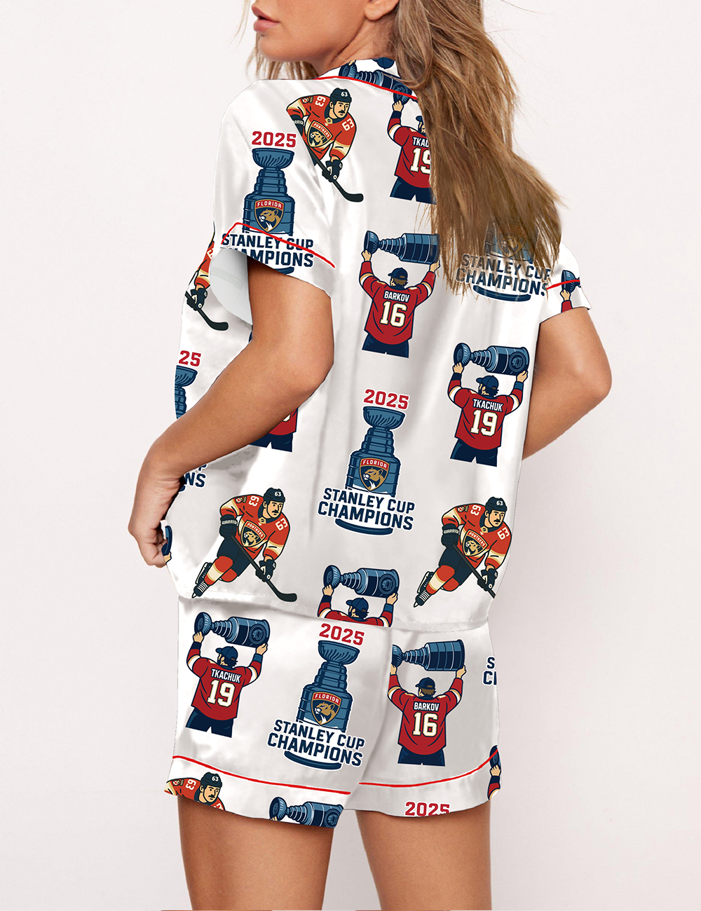 Women's Florida Panther Hockey Stanley Cup Champions Pajama Set