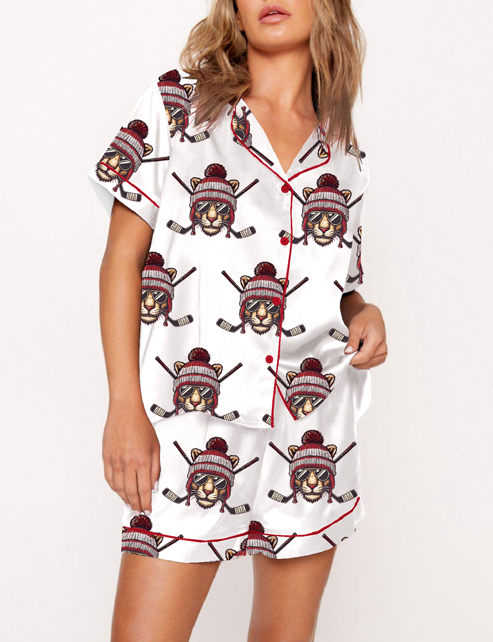 Women's Florida Panther Stanley Cup Champions Hockey Fan Pajama Set