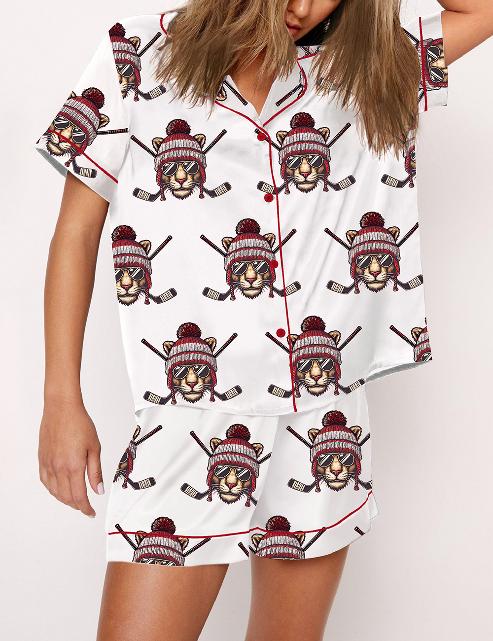 Women's Florida Panther Stanley Cup Champions Hockey Fan Pajama Set
