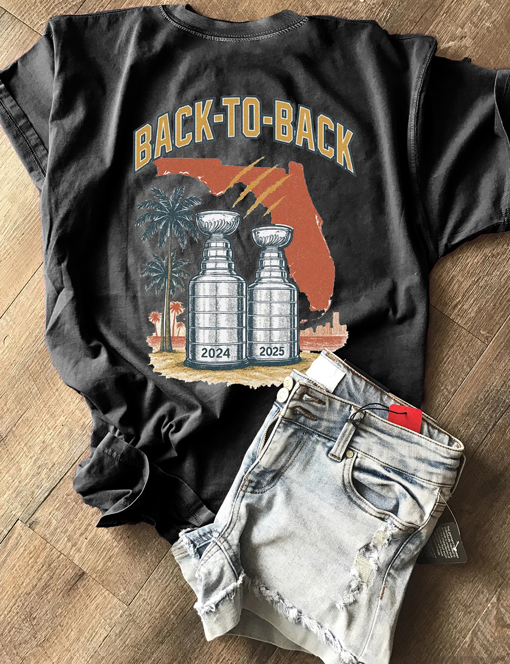 Florida Panthers Hockey Stanley Cup Champions 2024 2025 T-Shirt