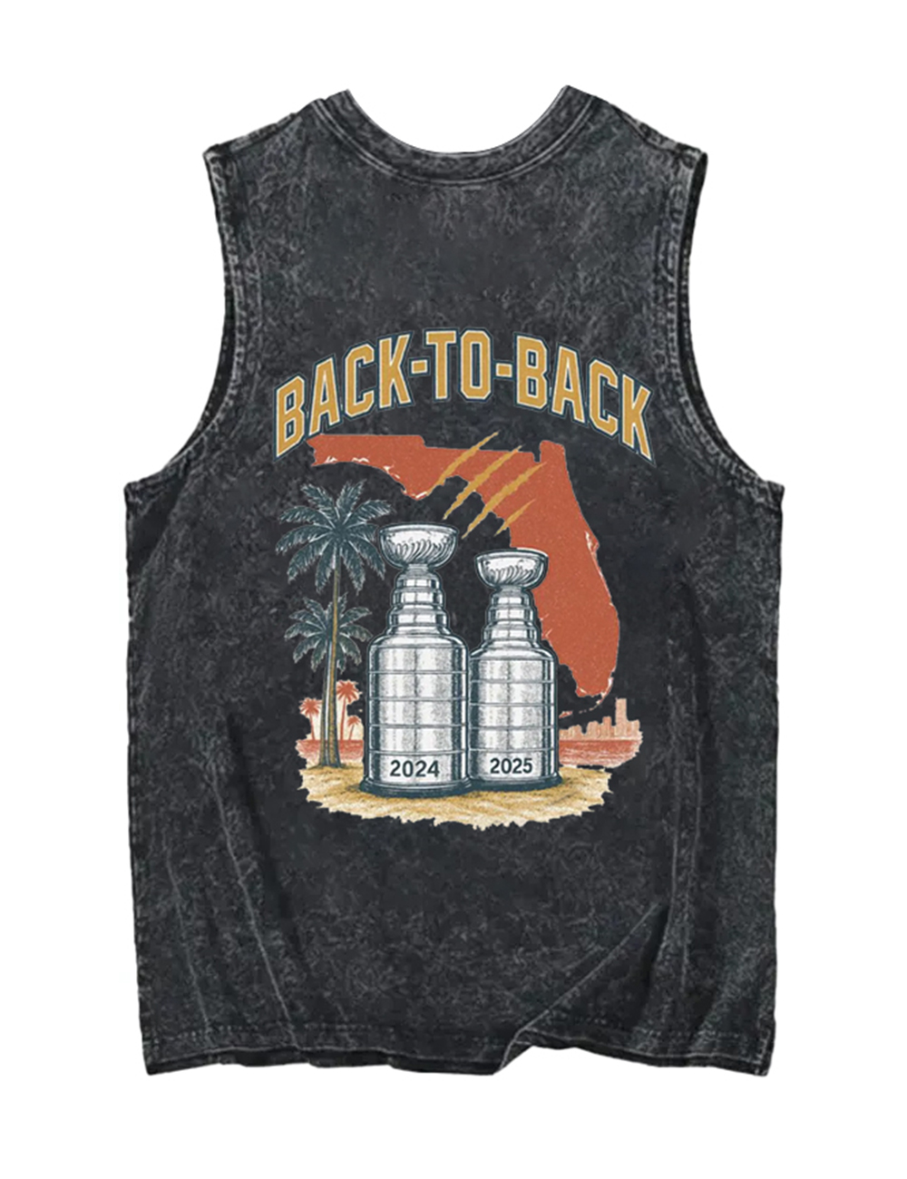 Florida Panthers Stanley Cup Champions 2024 2025 Tie Dye Tank Top