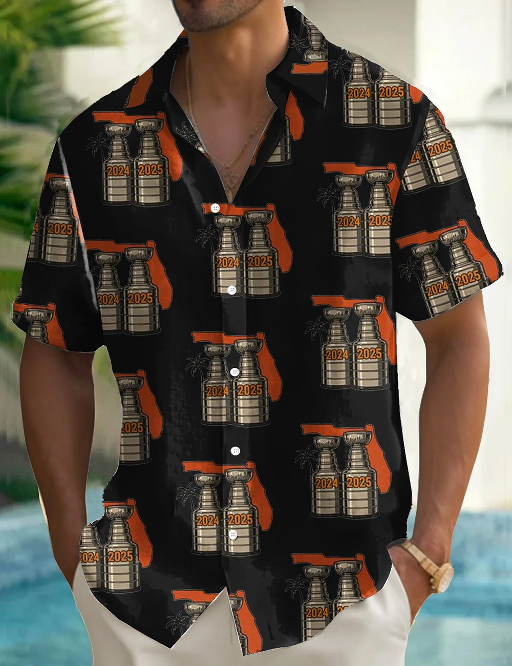 Florida Panther Hockey Stanley Cup Champions 2024 2025 Hawaiian Shirt