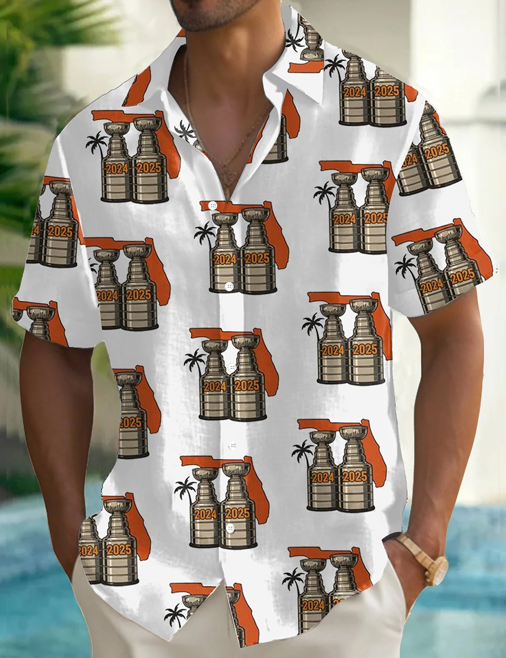 Florida Panther Hockey Stanley Cup Champions 2024 2025 Hawaiian Shirt