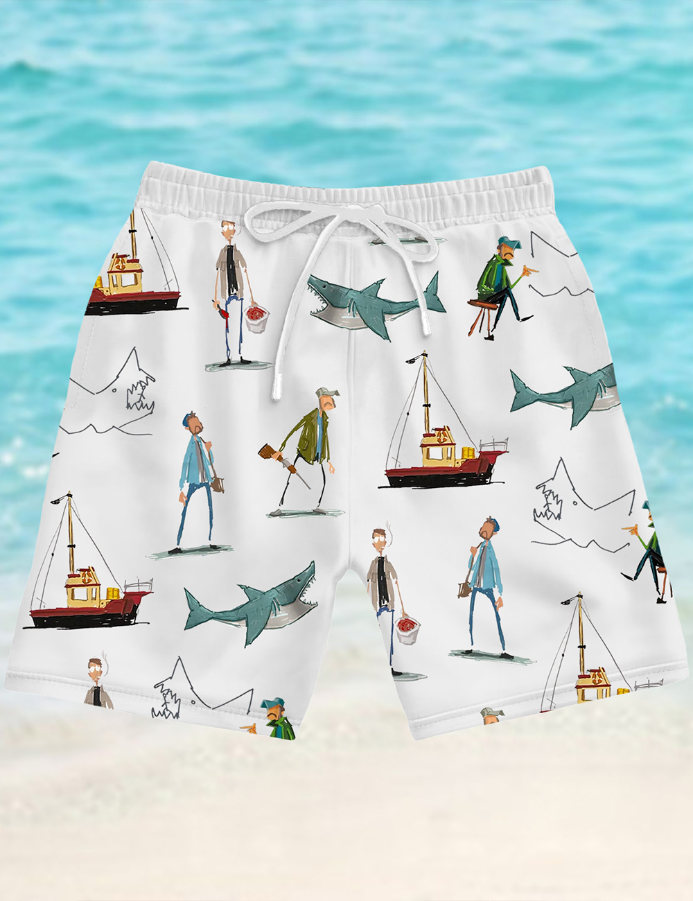 Men's Jaws Inspired Shorts