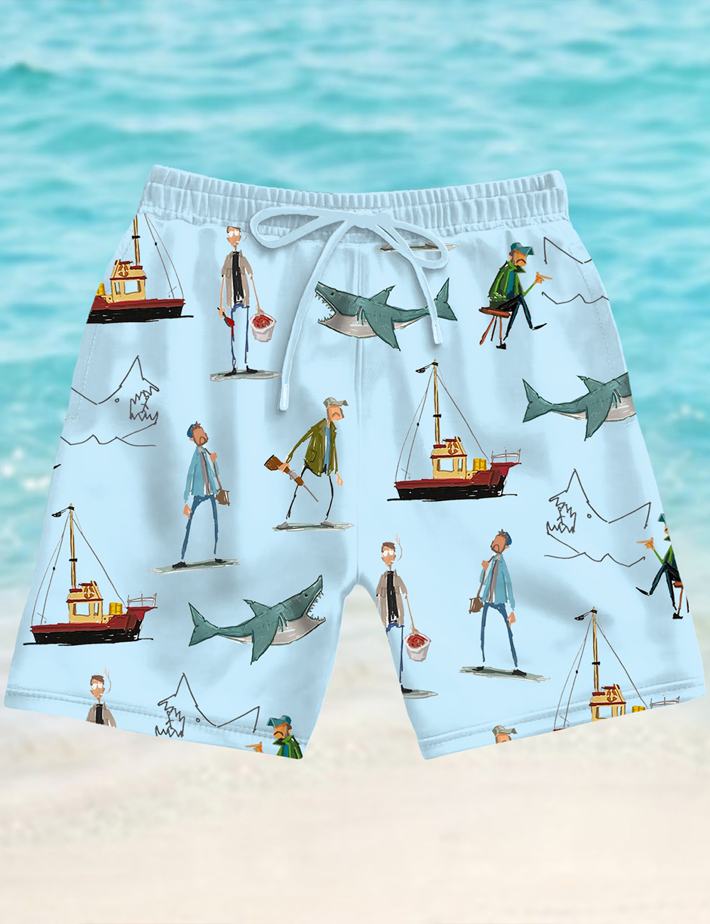 Men's Jaws Inspired Shorts