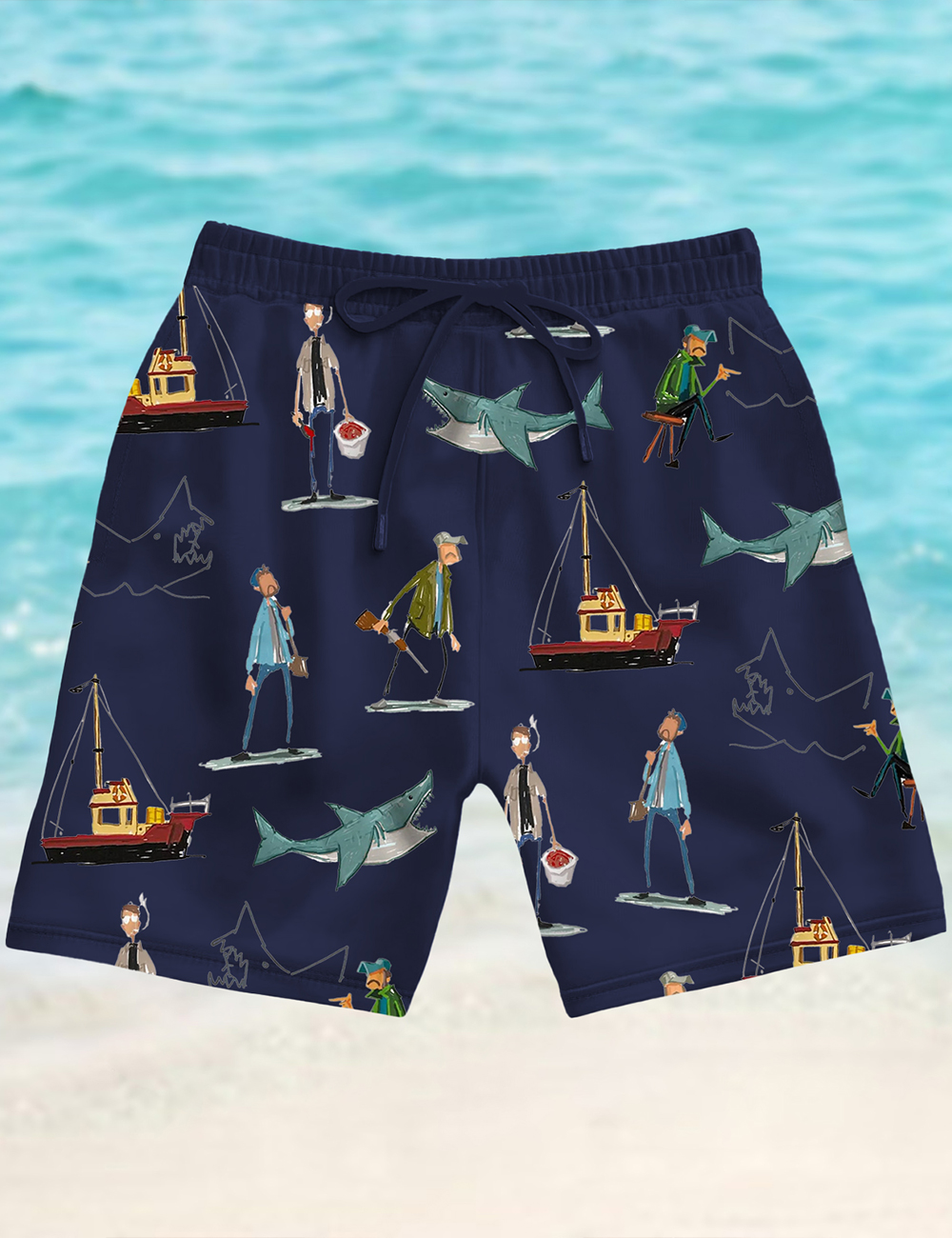 Men's Jaws Inspired Shorts