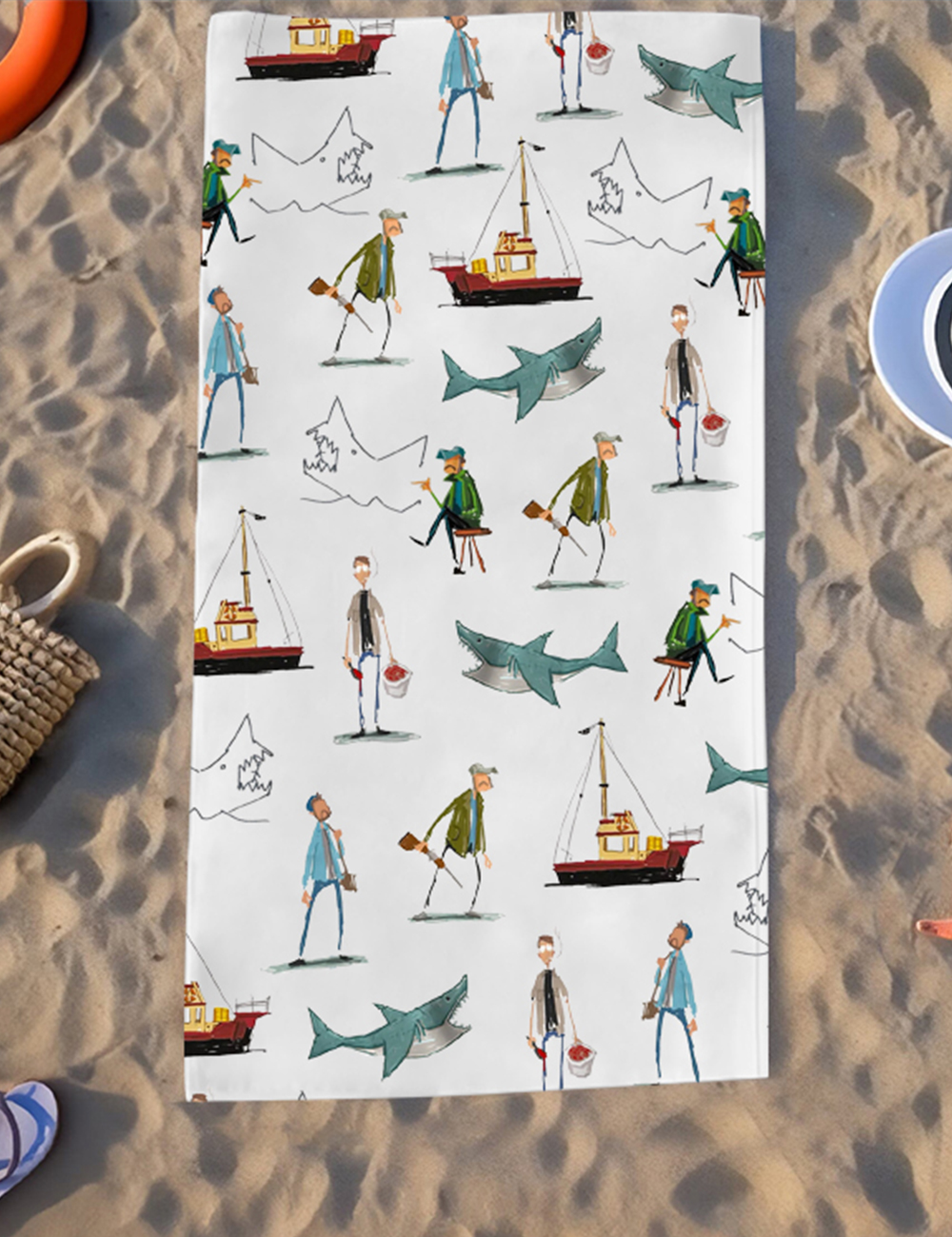 Jaws Film Beach Towel 