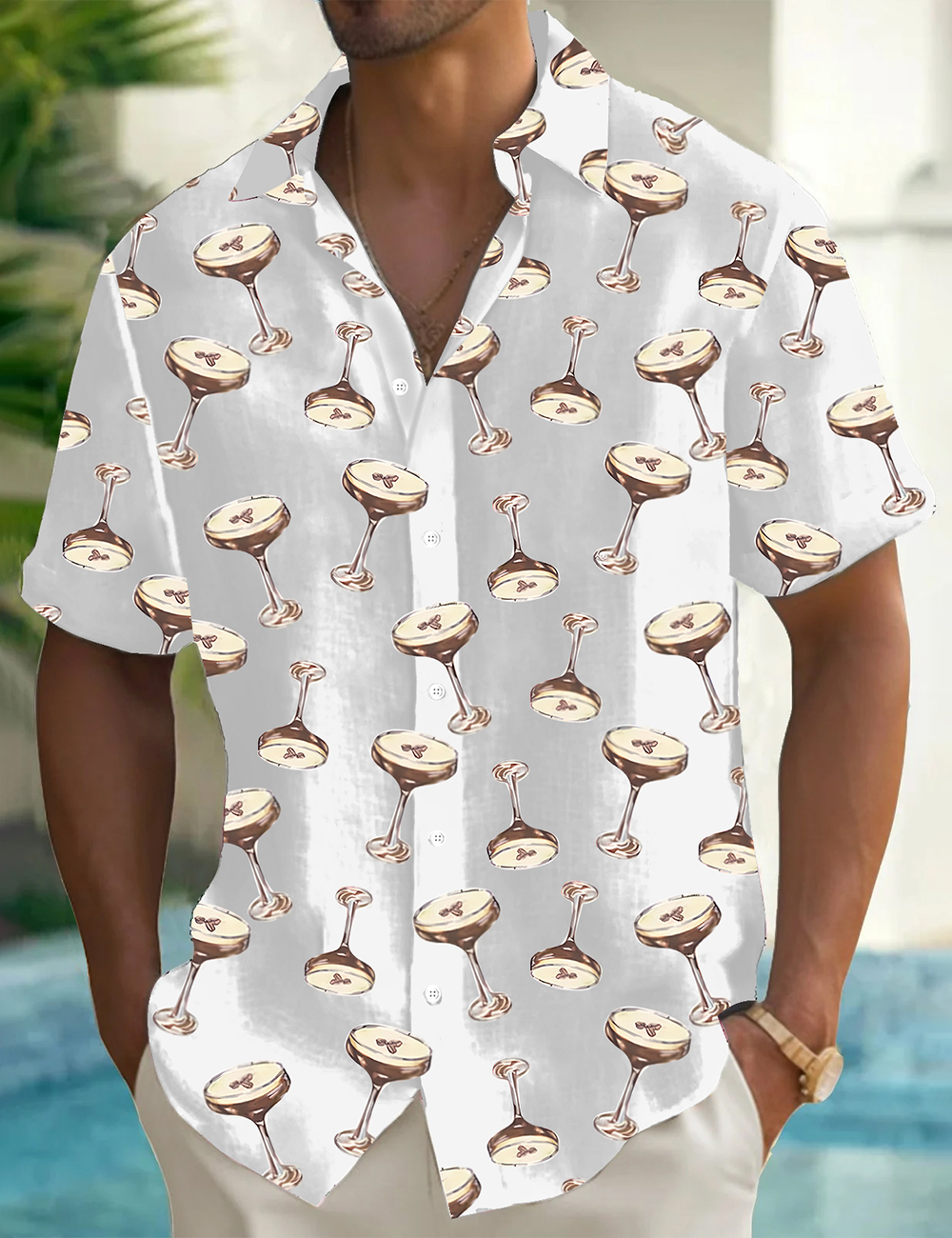 Men's Espresso Martini Printed Shirt