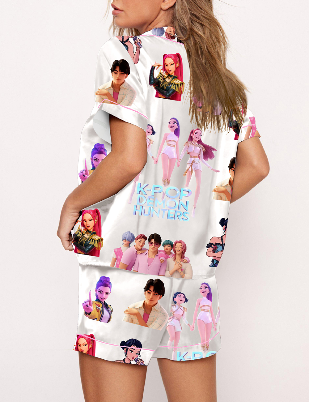 Women's Kpop Demon Hunters Inspired Pajama Set