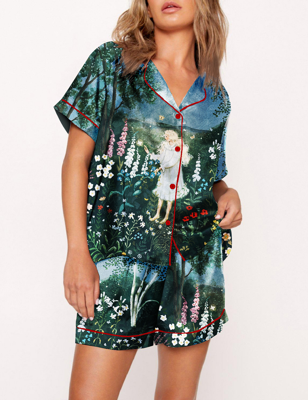 Women's Girl In The Forest Pajama Set