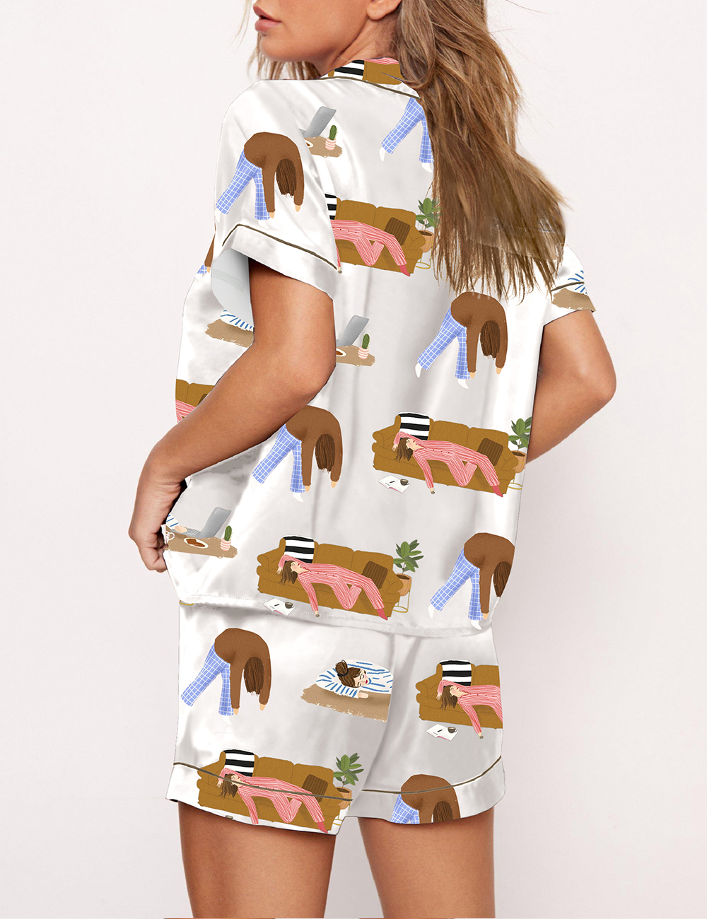 Women's My Status At Home Pajama Set