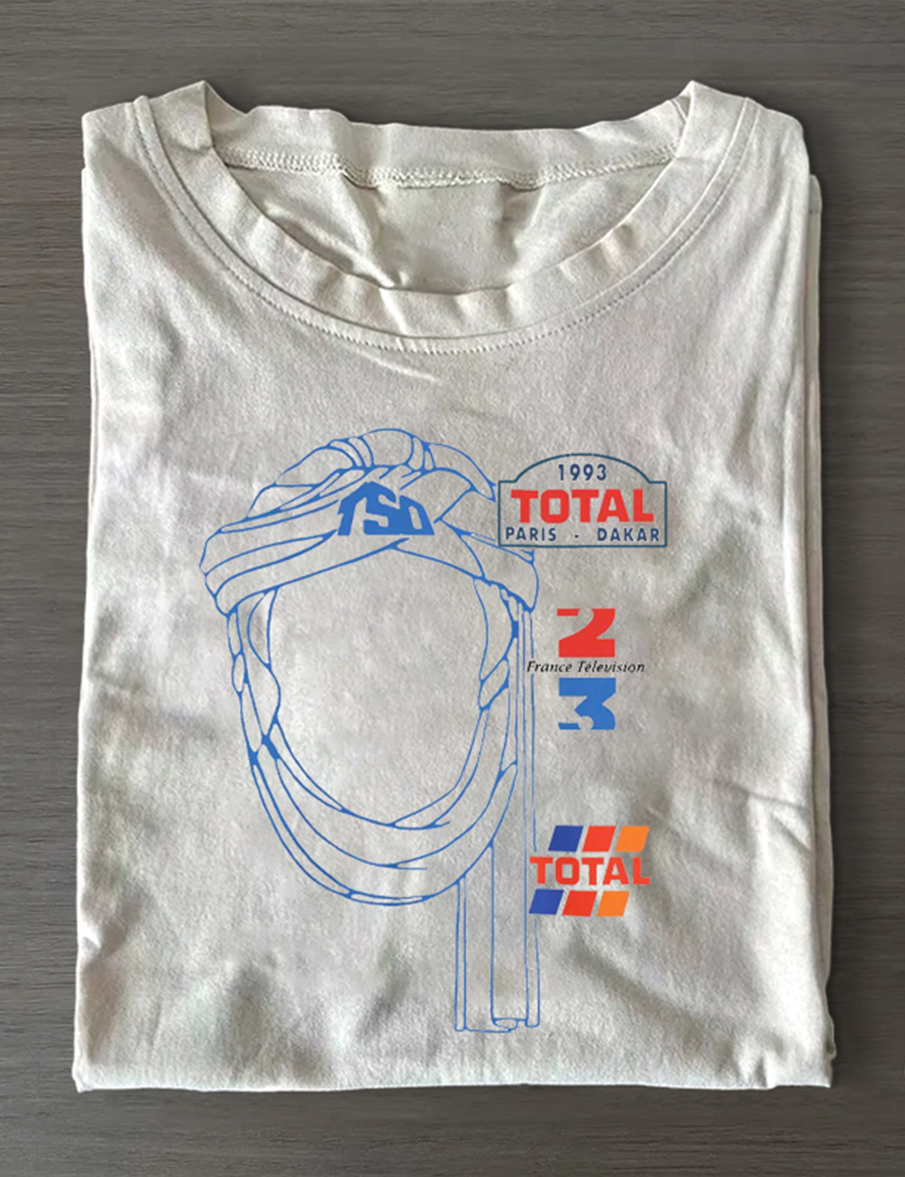 Vintage 90s Style Paris Dakar Rally T-Shirt