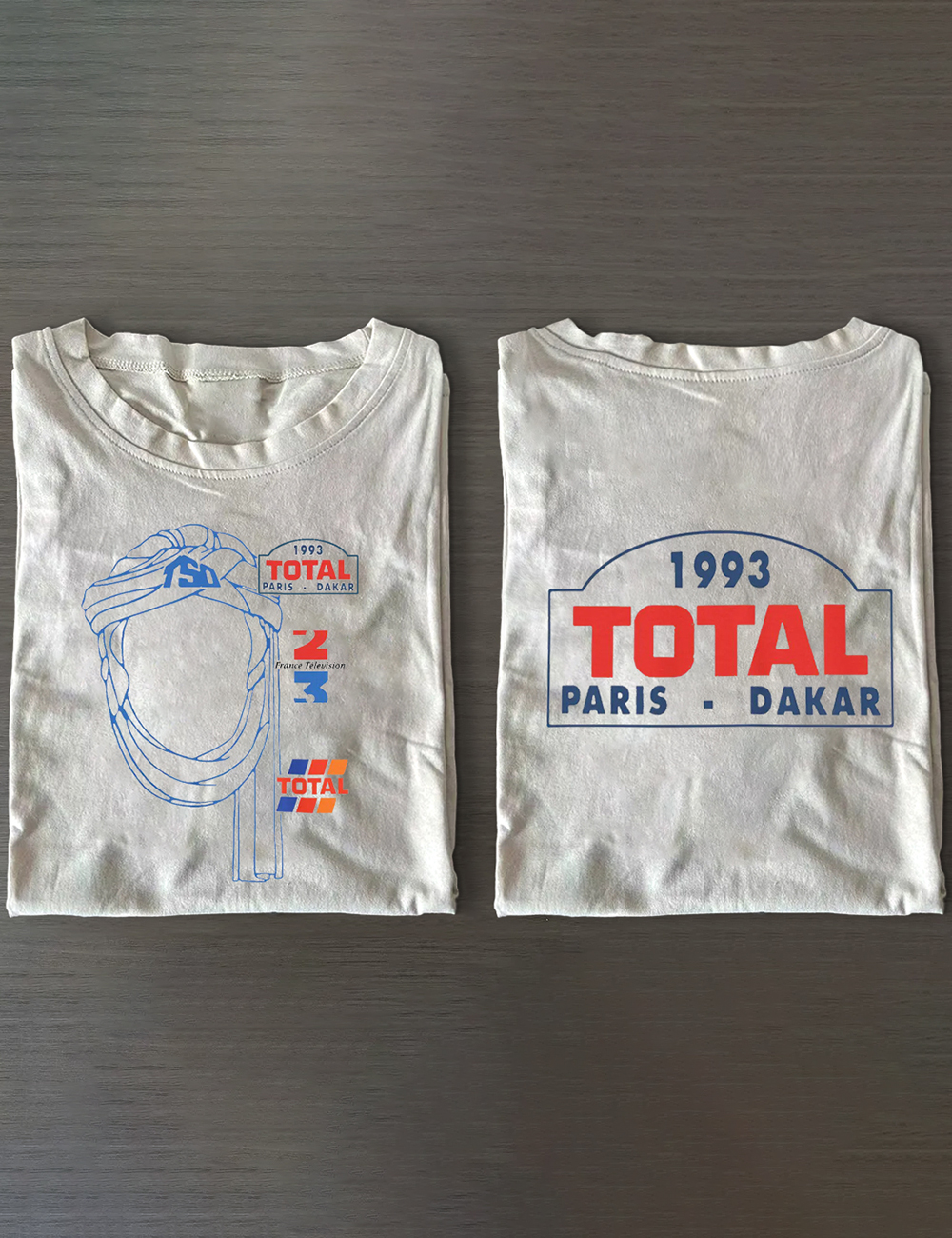 Vintage 90s Style Paris Dakar Rally T-Shirt