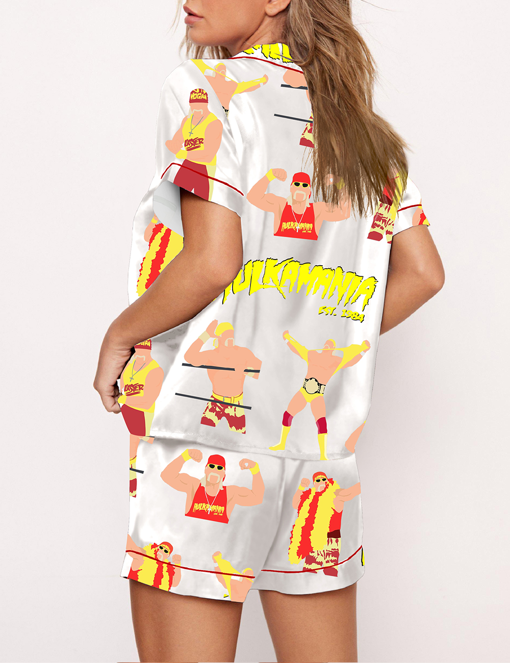 Women's Rip Hulk Hogan Hulkamania  Est 1984 Pajama Set