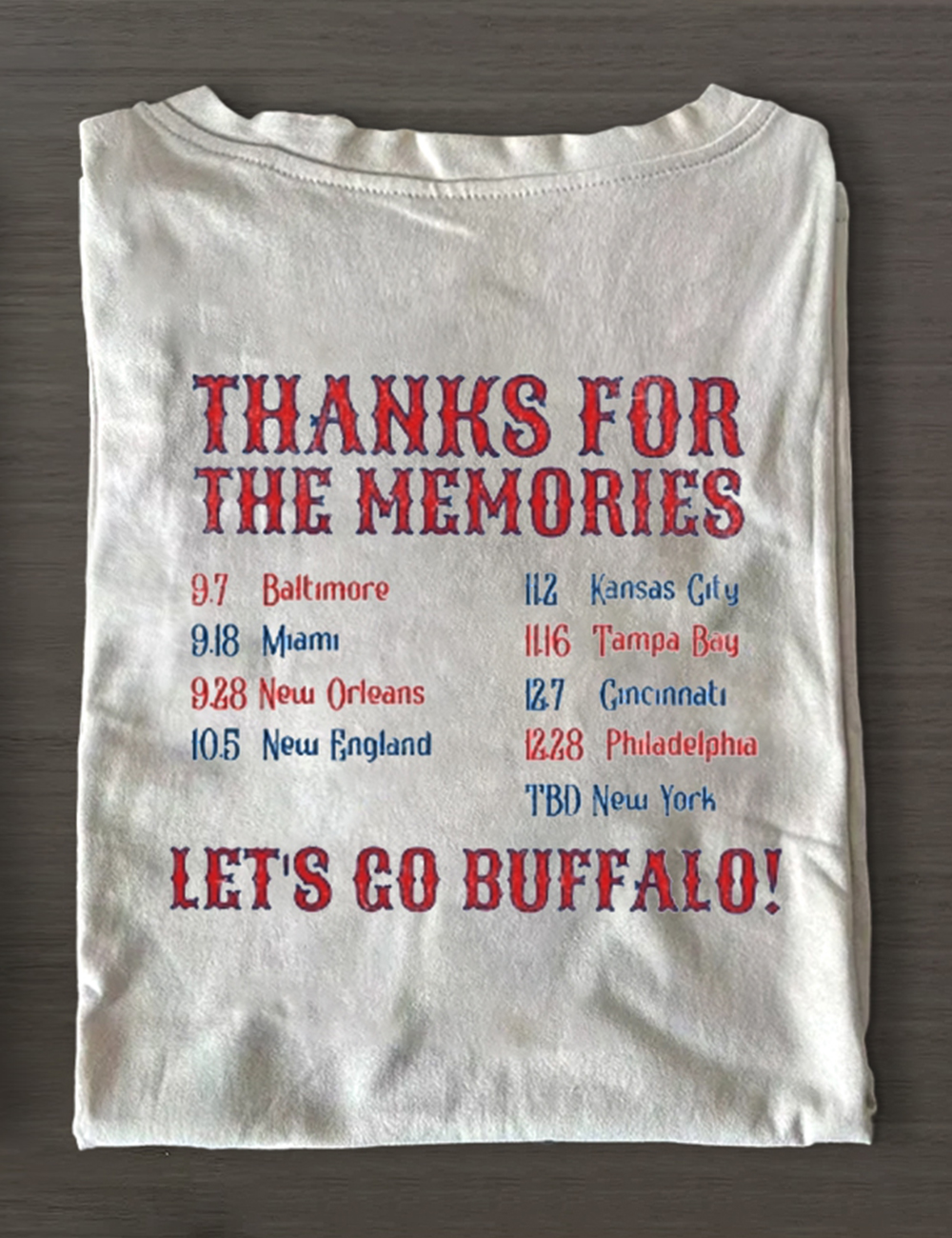 Buffalo Football The Ralph Farewell Tour T-Shirt