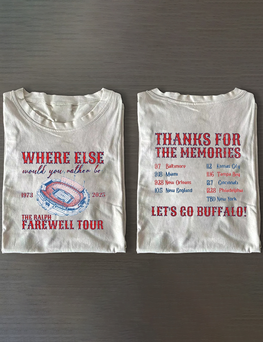 Buffalo Football The Ralph Farewell Tour T-Shirt