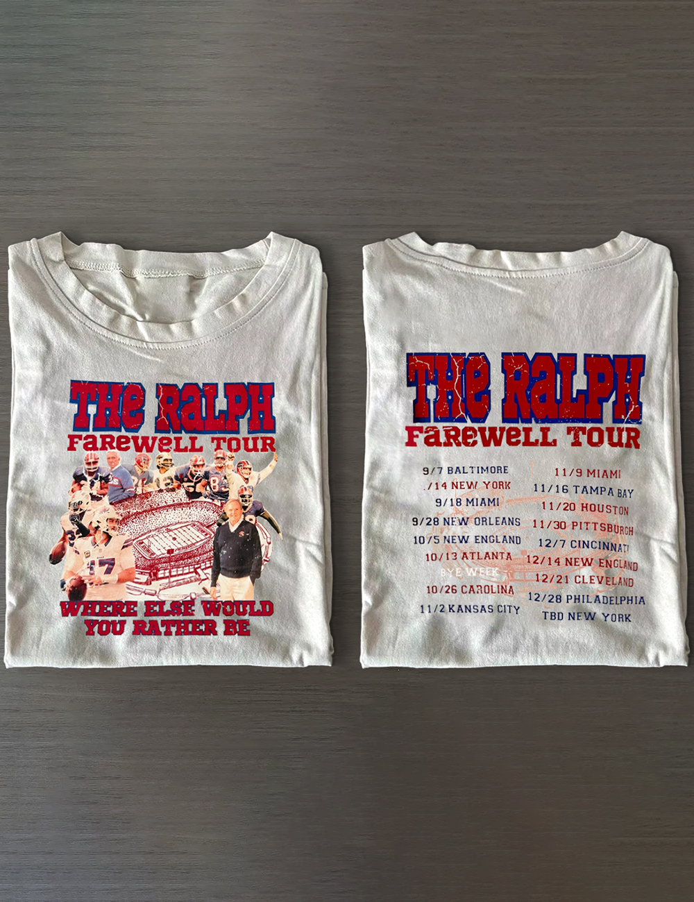 Buffalo Football The Ralph Farewell Tour Let’s Go Buffalo T-Shirt