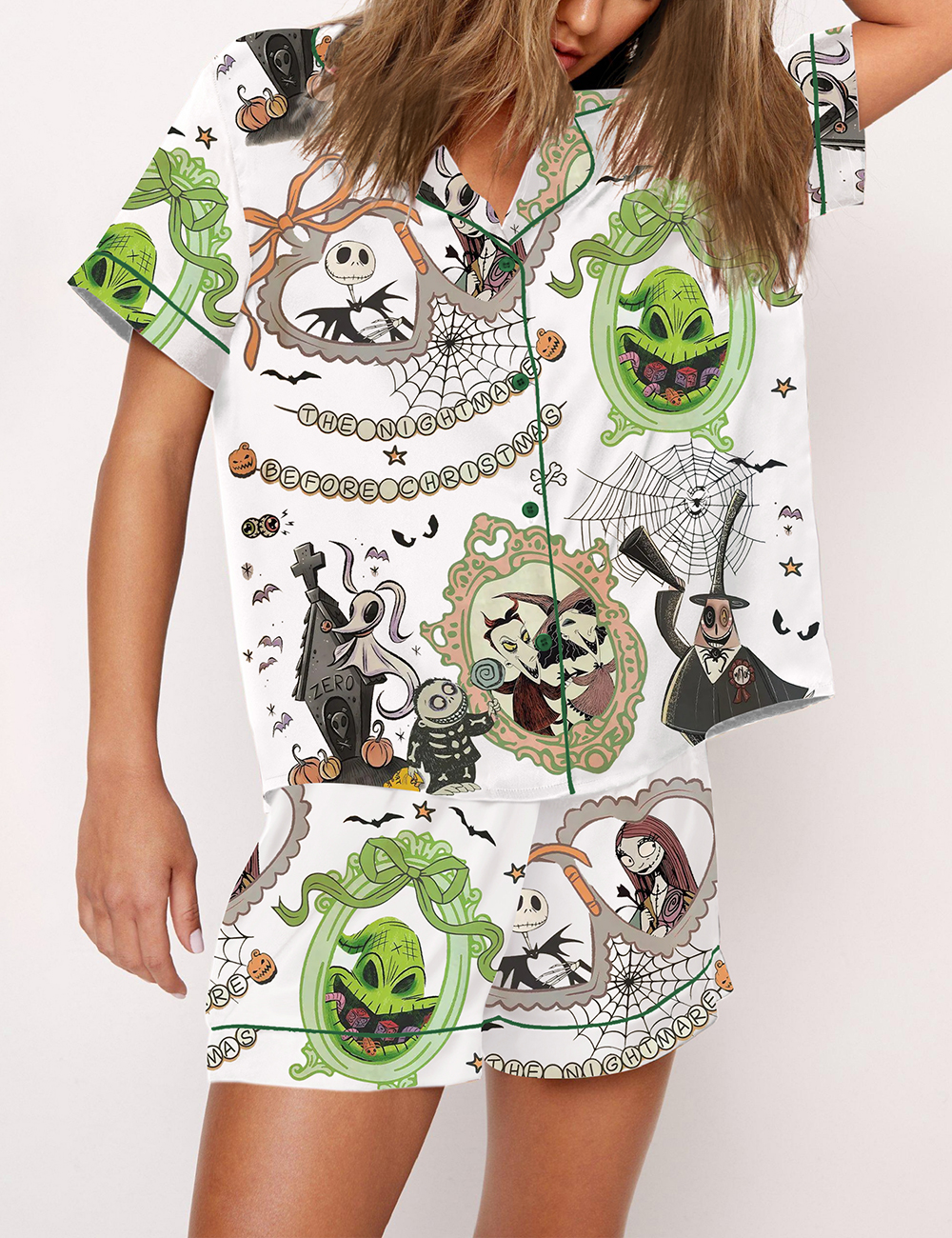 Women’s Vintage Nightmare Before Christmas Coquette Pajama Set