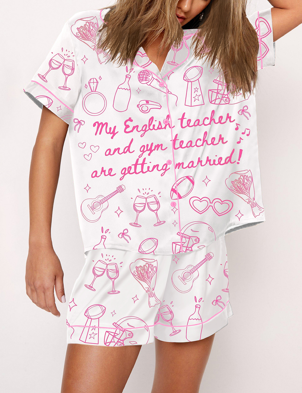 Women’s Celebrity Couple Your English Teacher And Gym Teacher Are Getting Married Pajama Set