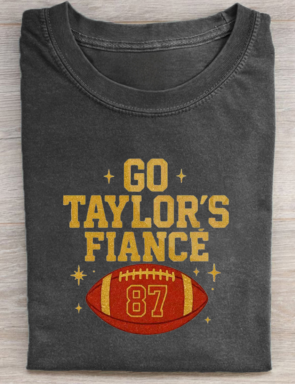 Glitter Varsity Fiancée Engagement Go Taylor’s Fiance T-Shirt