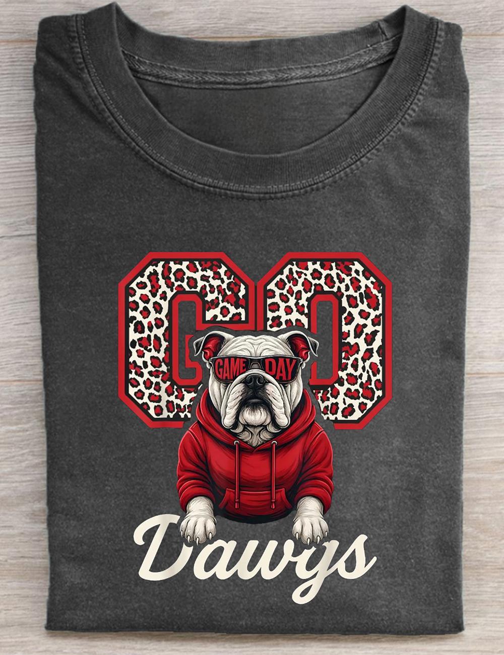Go Dawgs Funny Bulldogs Football T-Shirt
