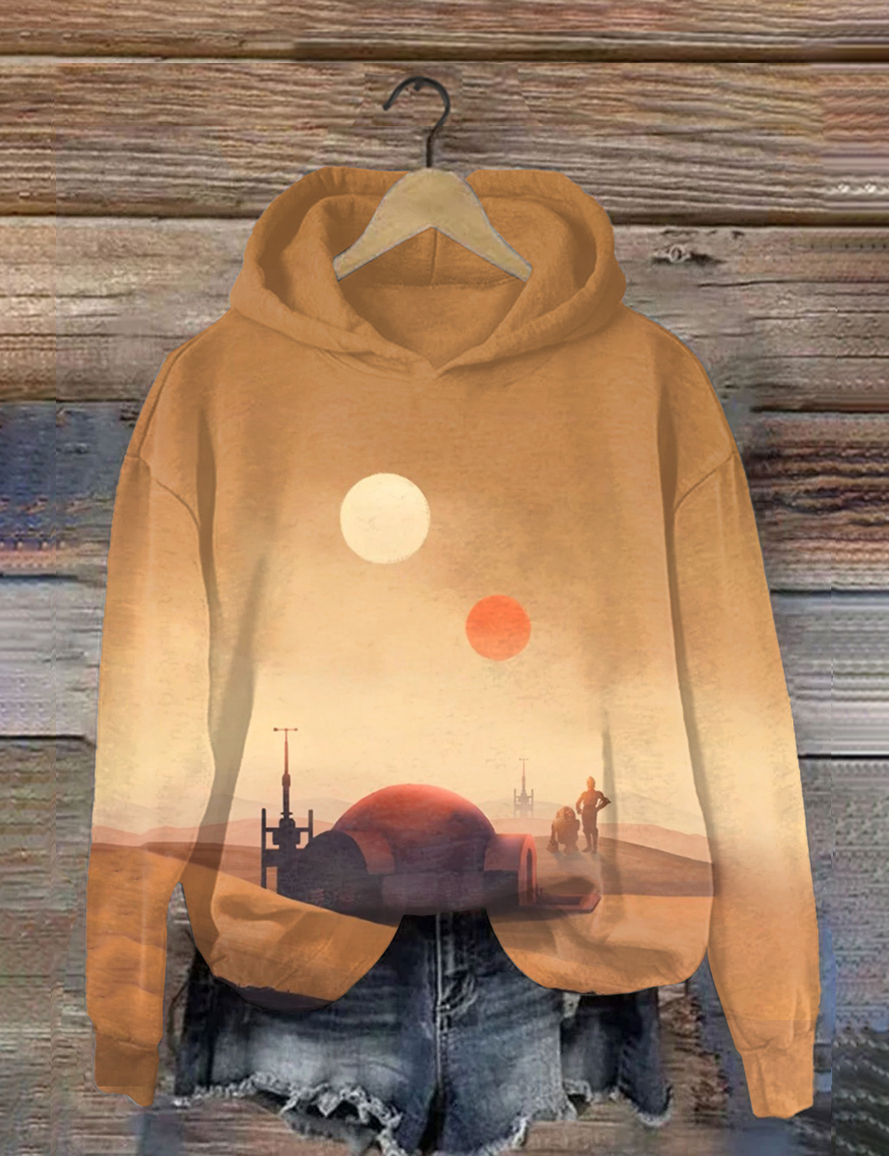 Star Wars Tatooine Art Hoodie