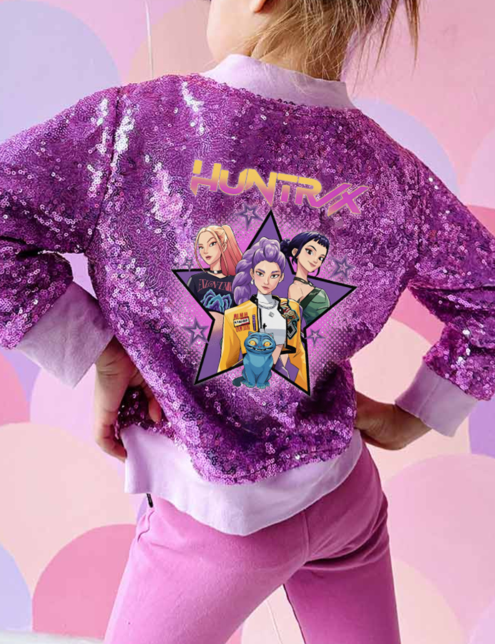 Kid's Kpop Demon Hunters Saja Girls Coat