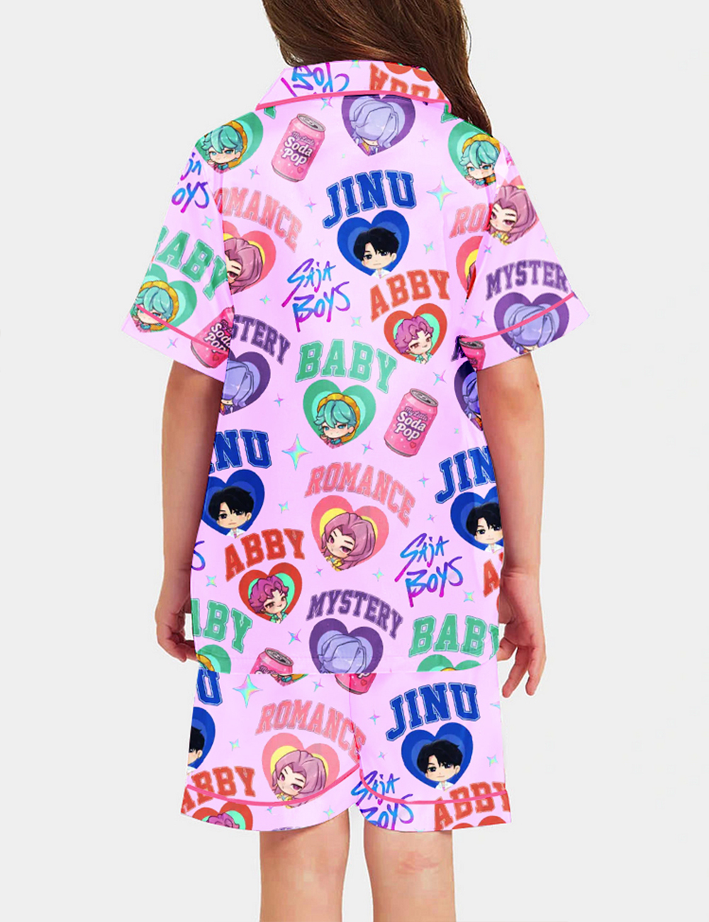 Kid's Saja Boys Demon Hunters Satin Pajama Set