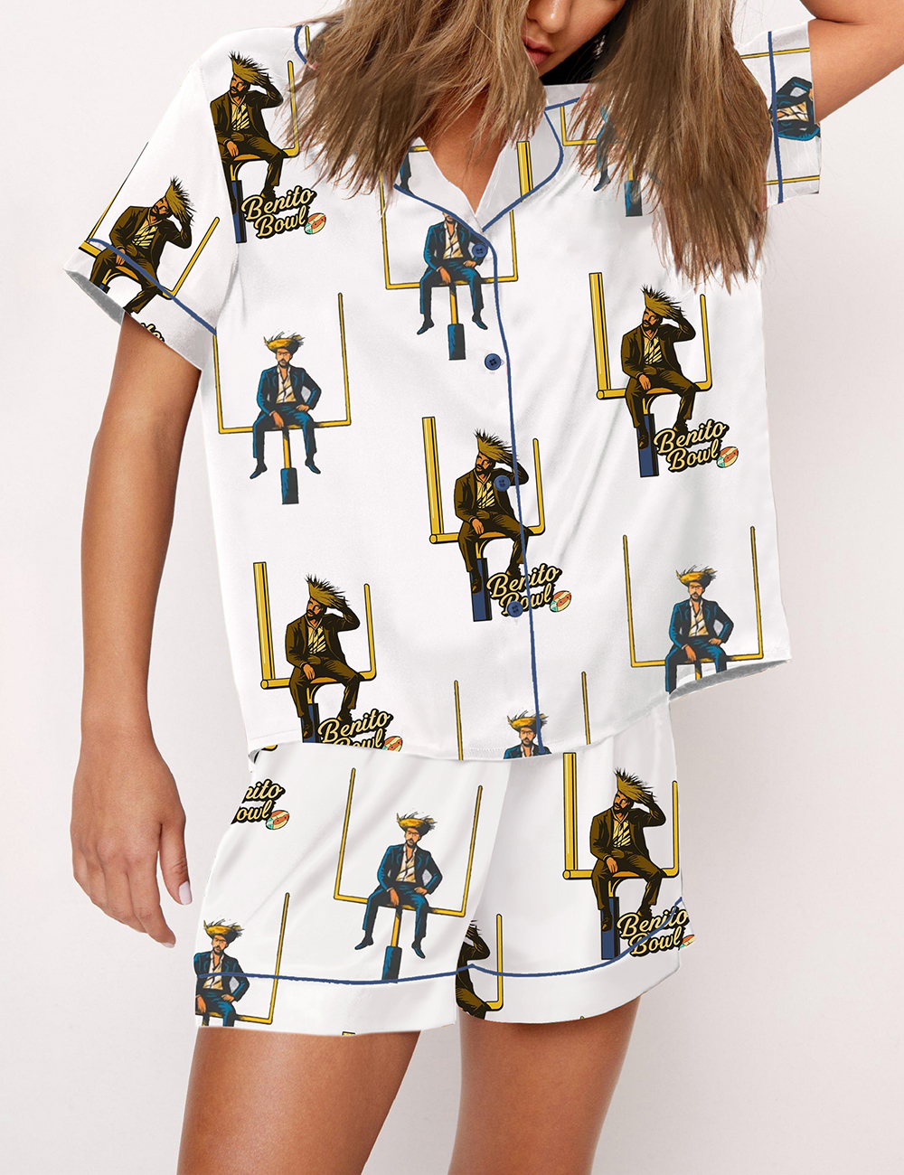 Women's Benito Bowl Puerto Rico Football Pajama Set