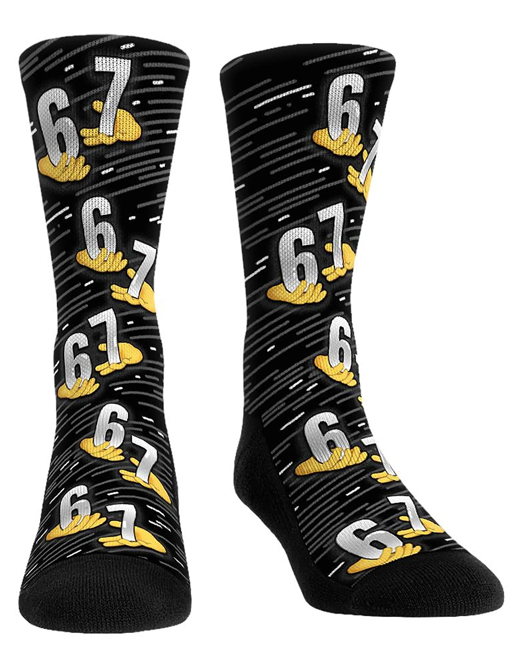 Six Seven 6-7 Fun Meme Tik Tok Gen Alpha Aura Unisex Crew Socks