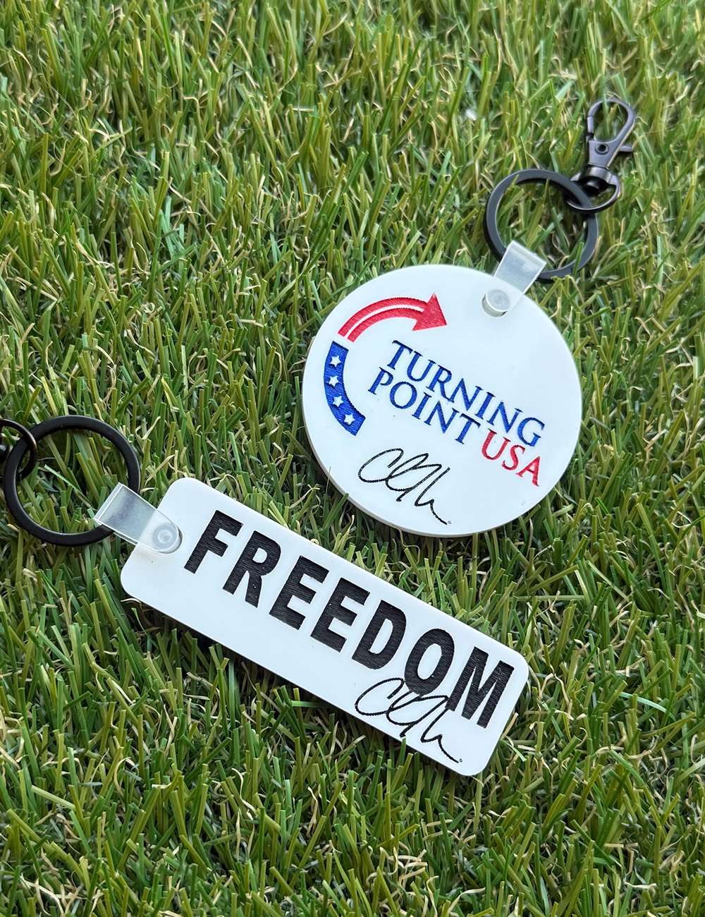 Charlie Kirk Turning Point USA Freedom Keychain
