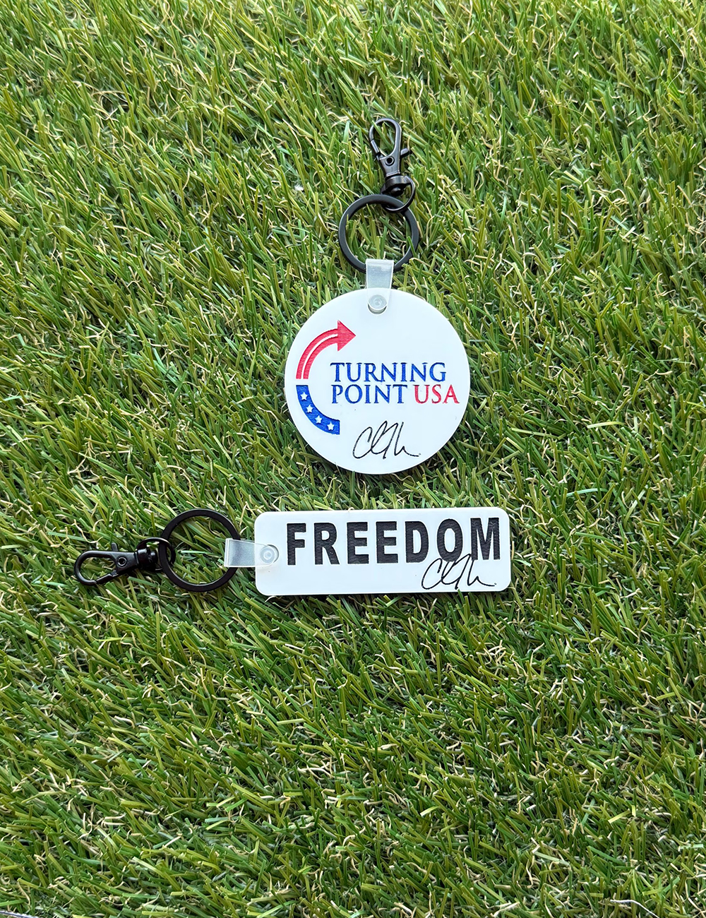 Charlie Kirk Turning Point USA Freedom Keychain